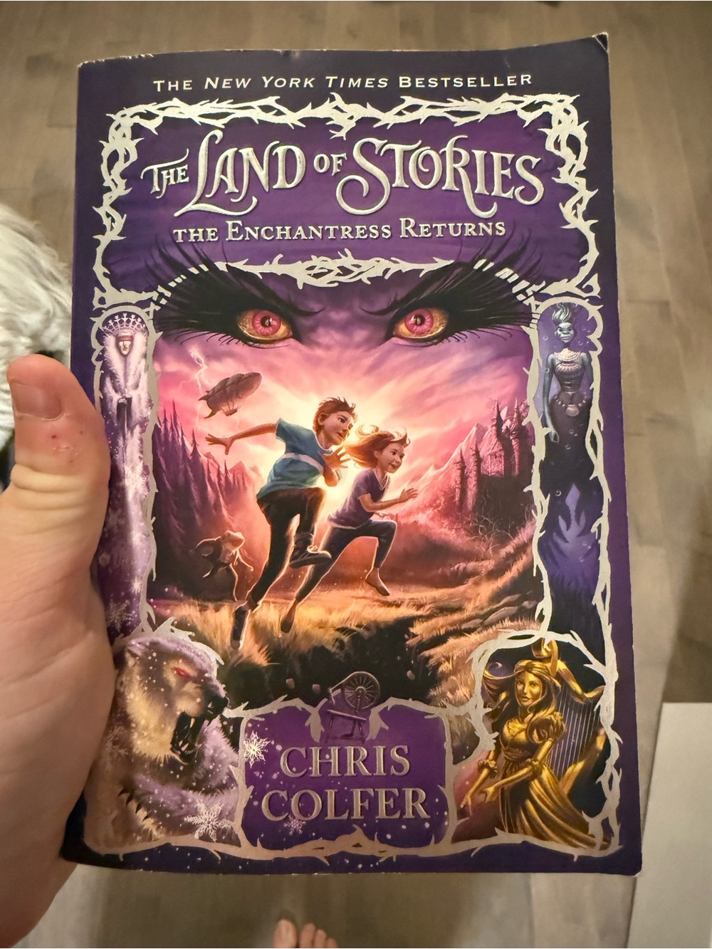 Purple Enchantress Kids Costume Book-Inspired Cover